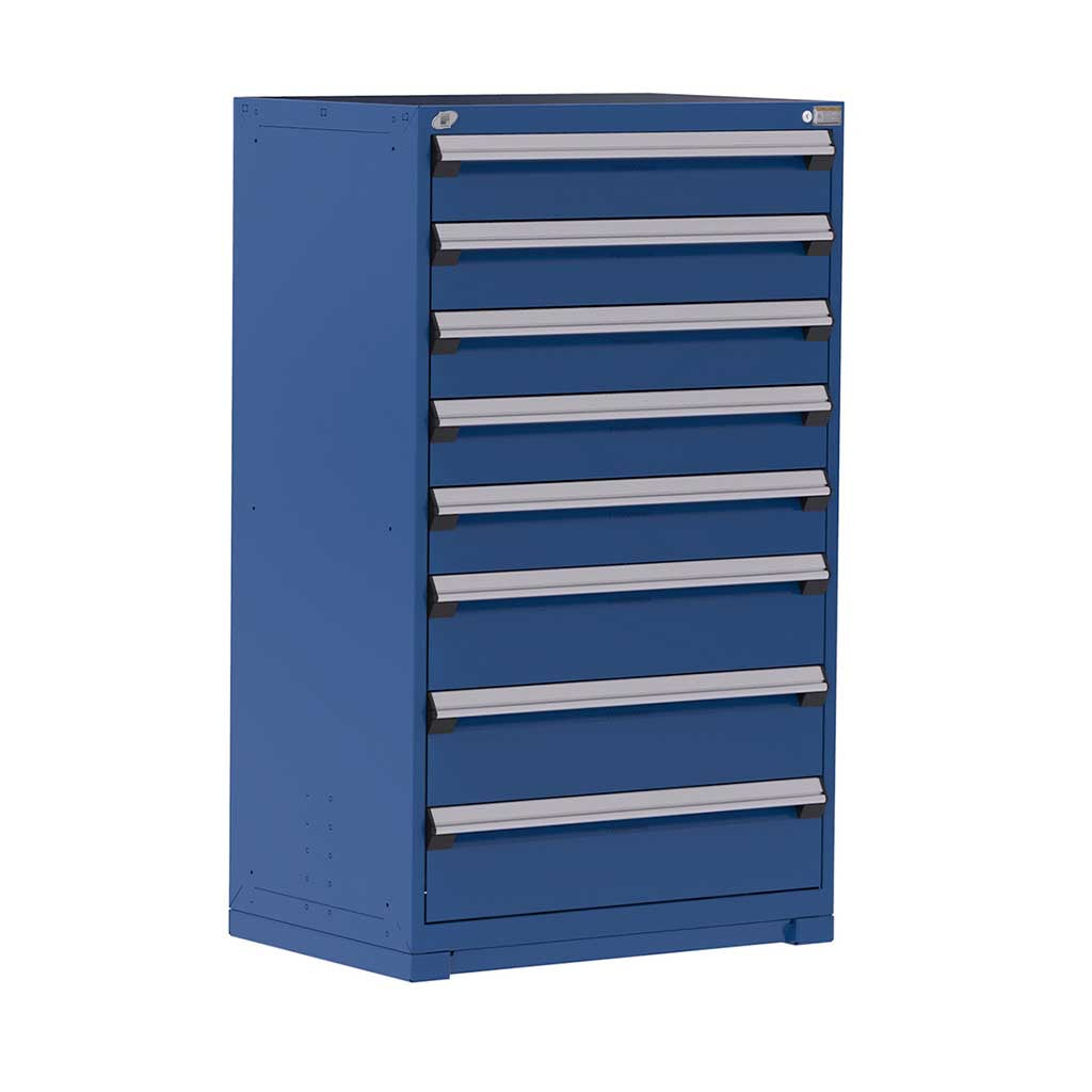 36" 8-Drawer HDR Cabinet with Compartments, Forklift Base HDC-R5AEC-5835