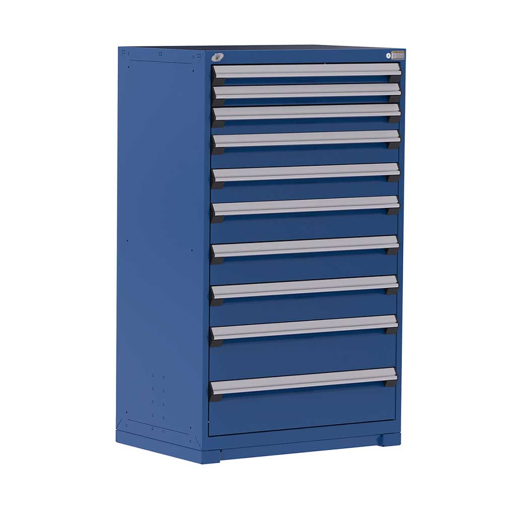 36" 10-Drawer HDR Cabinet with Compartments, Forklift Base HDC-R5AEC-5837