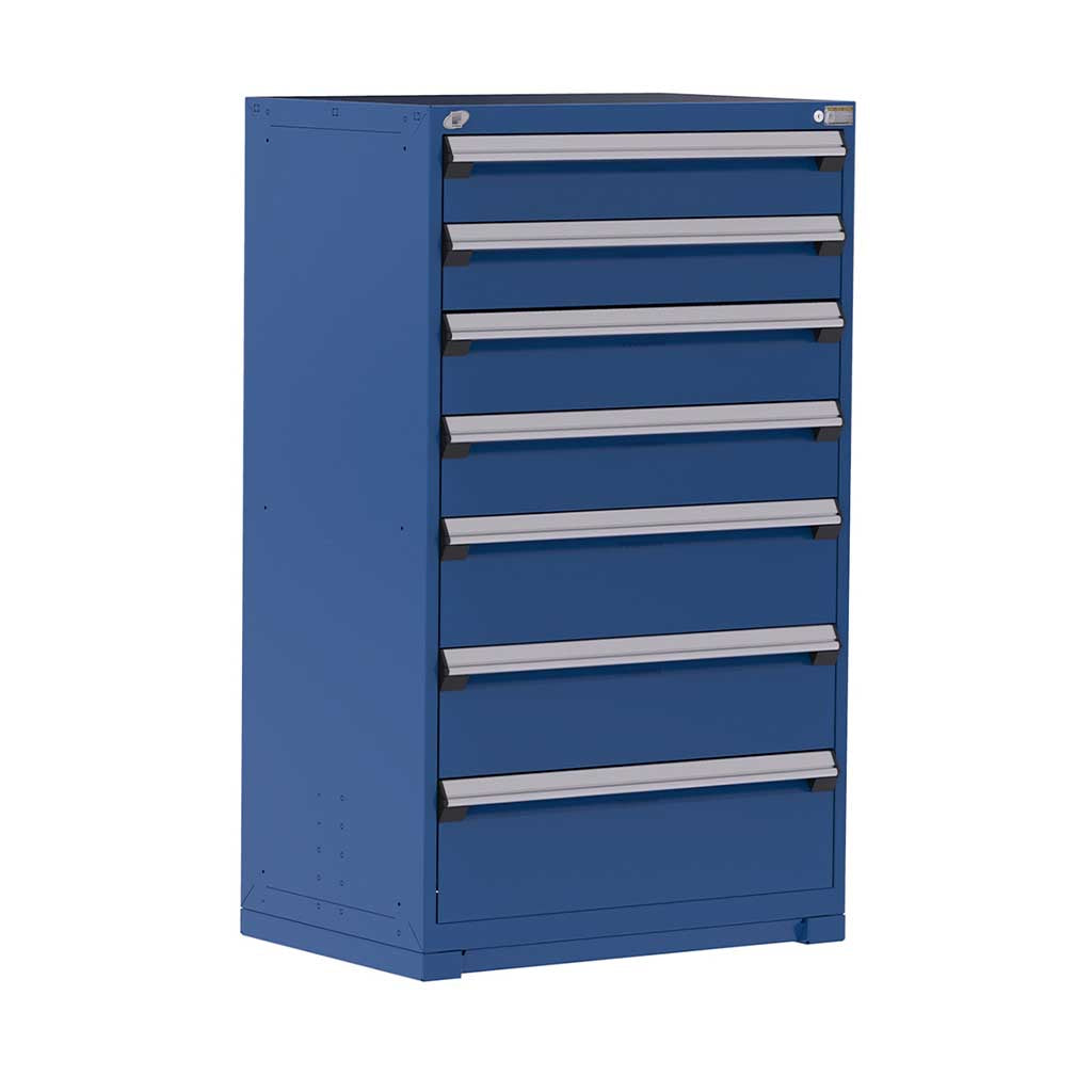 36" 7-Drawer HDR Cabinet with Compartments, Forklift Base HDC-R5AEC-5861