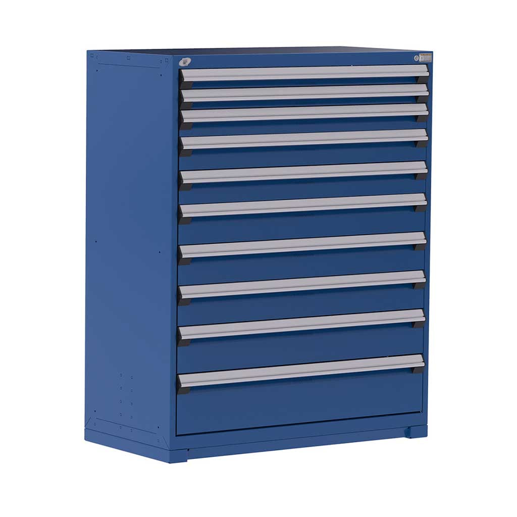 48" 10-Drawer HDR Cabinet with Compartments, Forklift Base HDC-R5AHE-5855