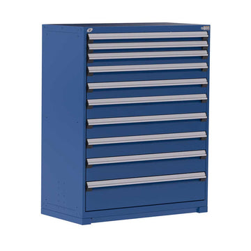 48" 10-Drawer HDR Cabinet with Compartments, Forklift Base HDC-R5AHE-5855