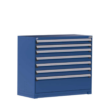 54" 7-Drawer HDR Cabinet with Compartments, Forklift Base HDC-R5AJG-4403