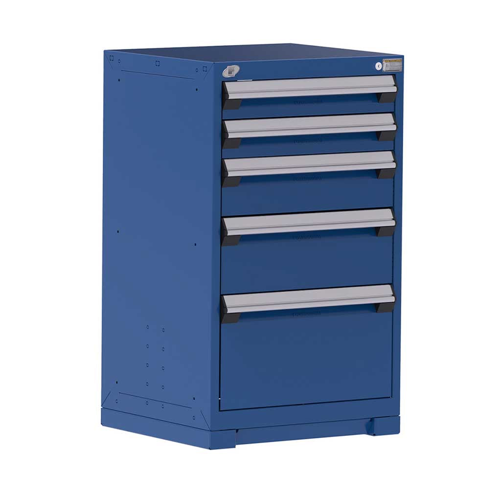 24" 5-Drawer HDR Cabinet with Compartments, Forklift Base HDC-R5ACD-3807