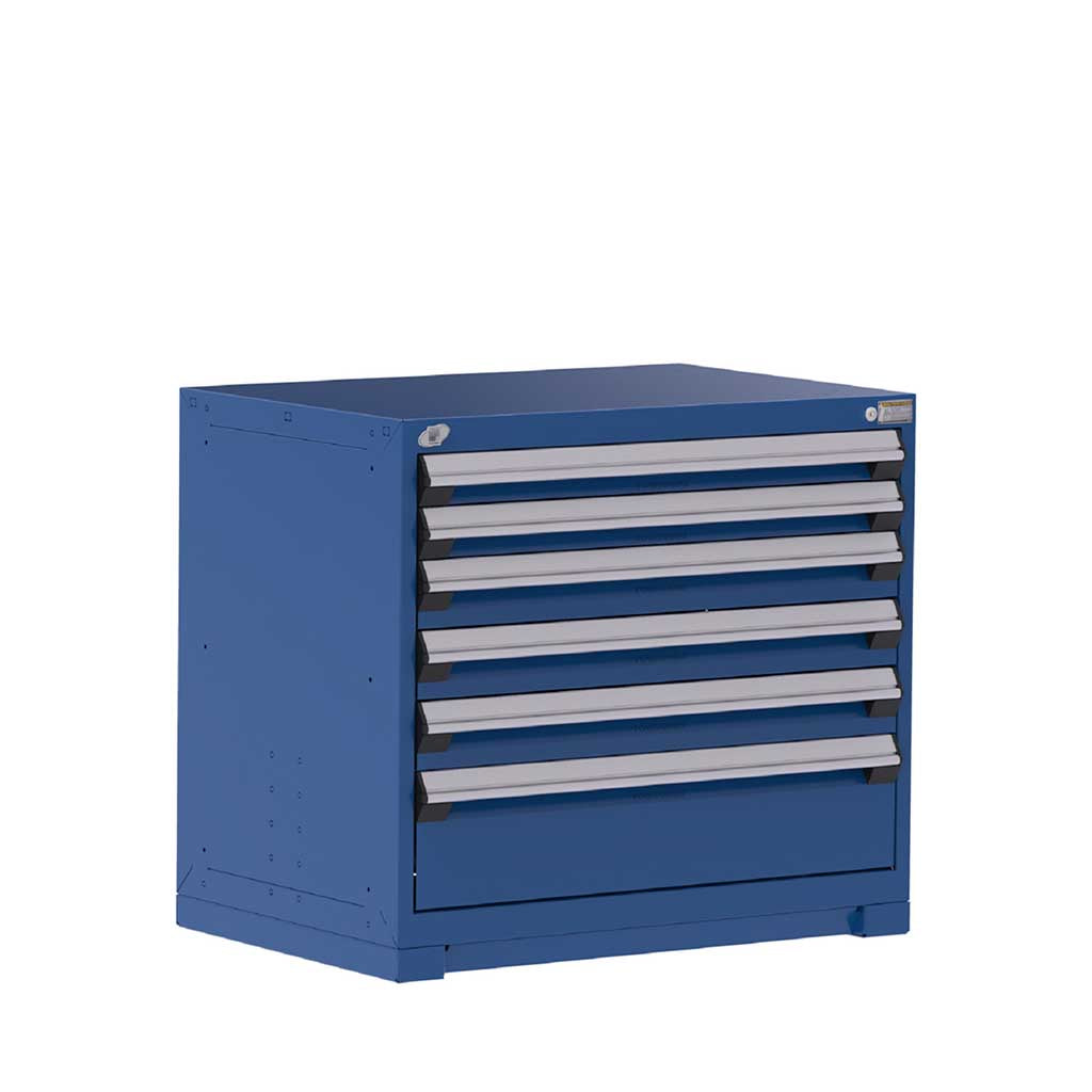 36" 6-Drawer Steel HDR Cabinet with Forklift Base HDC-R5AEC-3002