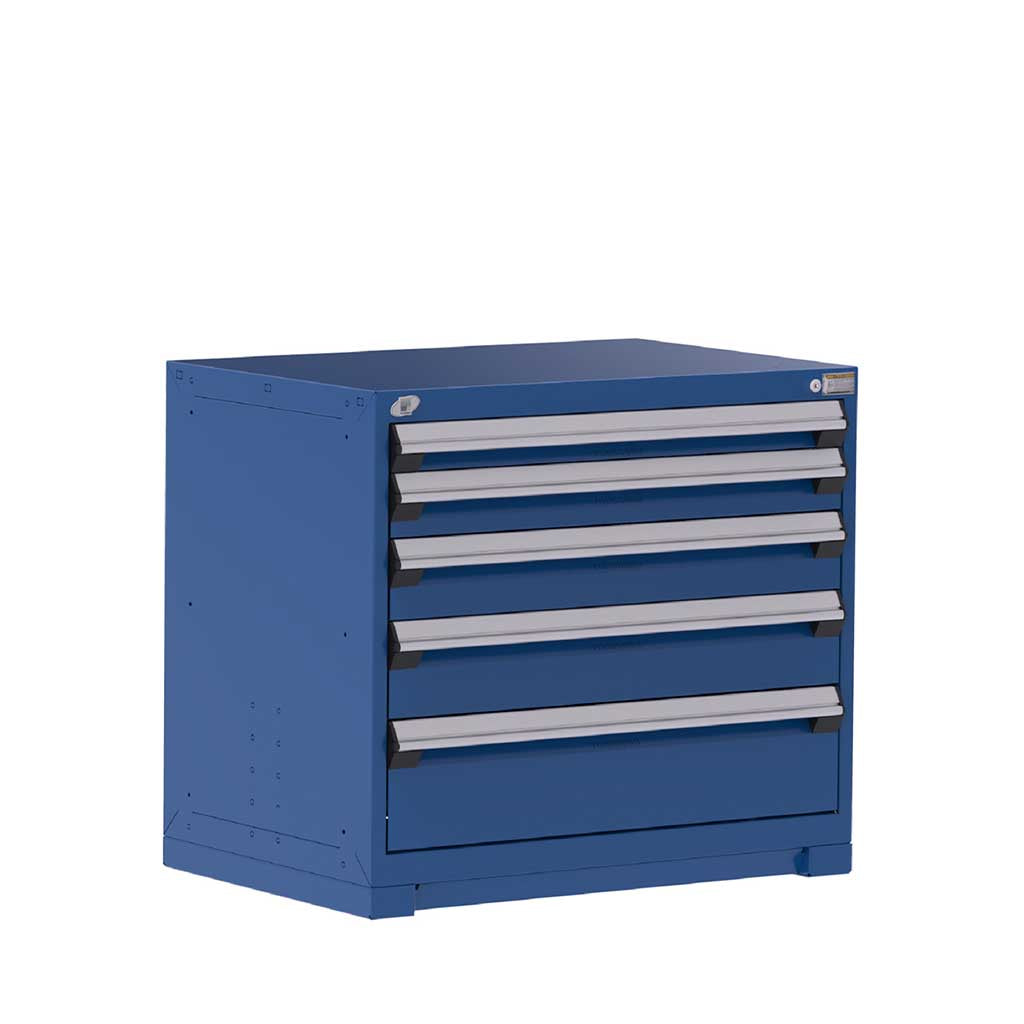 36" 5-Drawer Steel HDR Cabinet with Forklift Base HDC-R5AEE-3004