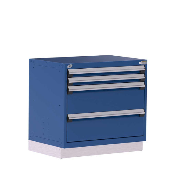 36" 4-Drawer Steel HDR Cabinet with Recessed Base HDC-R5AEE-3020