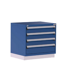 36" 4-Drawer Steel HDR Cabinet with Recessed Base HDC-R5AEG-3004