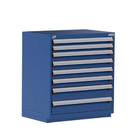 36" 8-Drawer Steel HDR Cabinet with Recessed Base HDC-R5AEG-3810