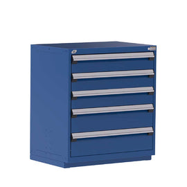 36" 5-Drawer Steel HDR Cabinet with Recessed Base HDC-R5AEG-3812
