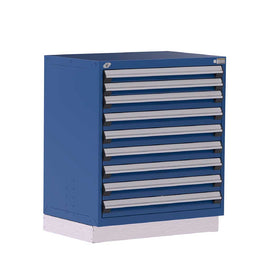 36" 9-Drawer Steel HDR Cabinet with Recessed Base HDC-R5AEE-3816