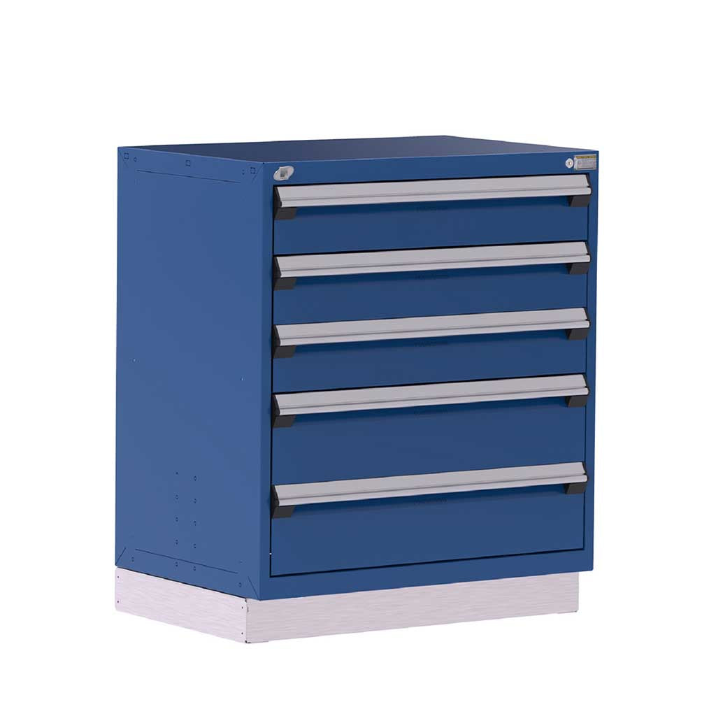 36" 5-Drawer Steel HDR Cabinet with Recessed Base HDC-R5AEE-3820