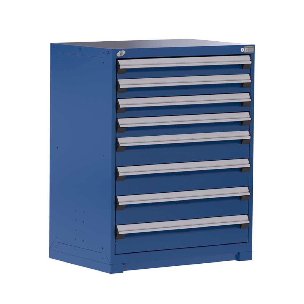 36" 8-Drawer HDR Cabinet with Compartments, Forklift Base HDC-R5AEC-4413