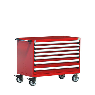 48" Mobile 7-Drawer HDR Steel Cabinet on 6" Casters HDC-R5BHE-3018