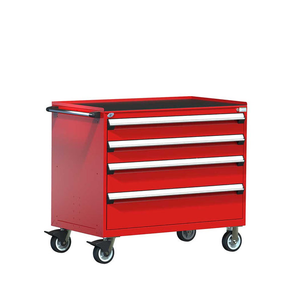 48" Mobile 4-Drawer HDR Steel Cabinet on 6" Casters HDC-R5BHG-3404