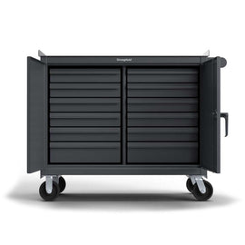 Heavy Duty 48" x 24" Mobile Tool Cart with 12 Drawers