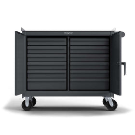 Heavy Duty 48" x 24" Mobile Tool Cart with 12 Drawers