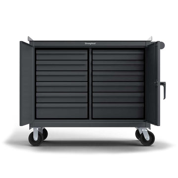 Heavy Duty 48" x 24" Mobile Tool Cart with 12 Drawers