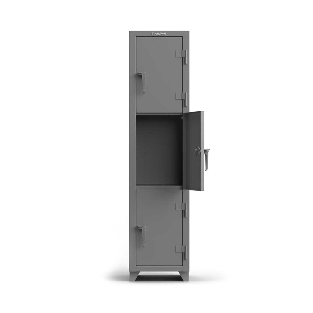 Buy dusty-gray 18 inch Triple-Tier 3 Compartment Locker