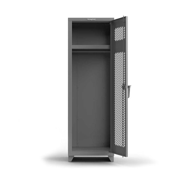 24 in. Single-Tier Ventilated 1 Compartment Locker with Shelf