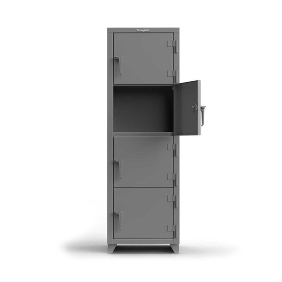 24 inch 4-Tier 4 Compartment Locker