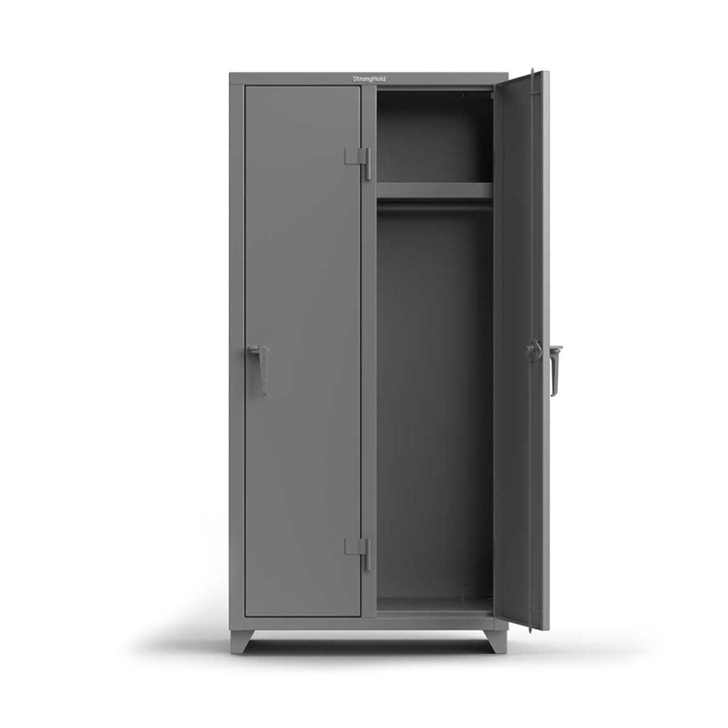 36 inch Single-Tier 2 Compartment Locker with Shelf | HeavyDutyCabinets.com