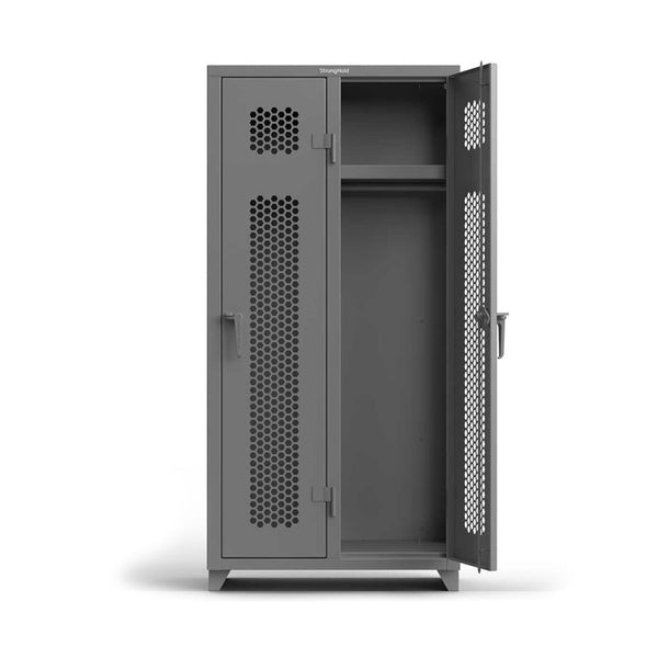 36 in. Single-Tier Ventilated 2 Compartment Locker with Shelf