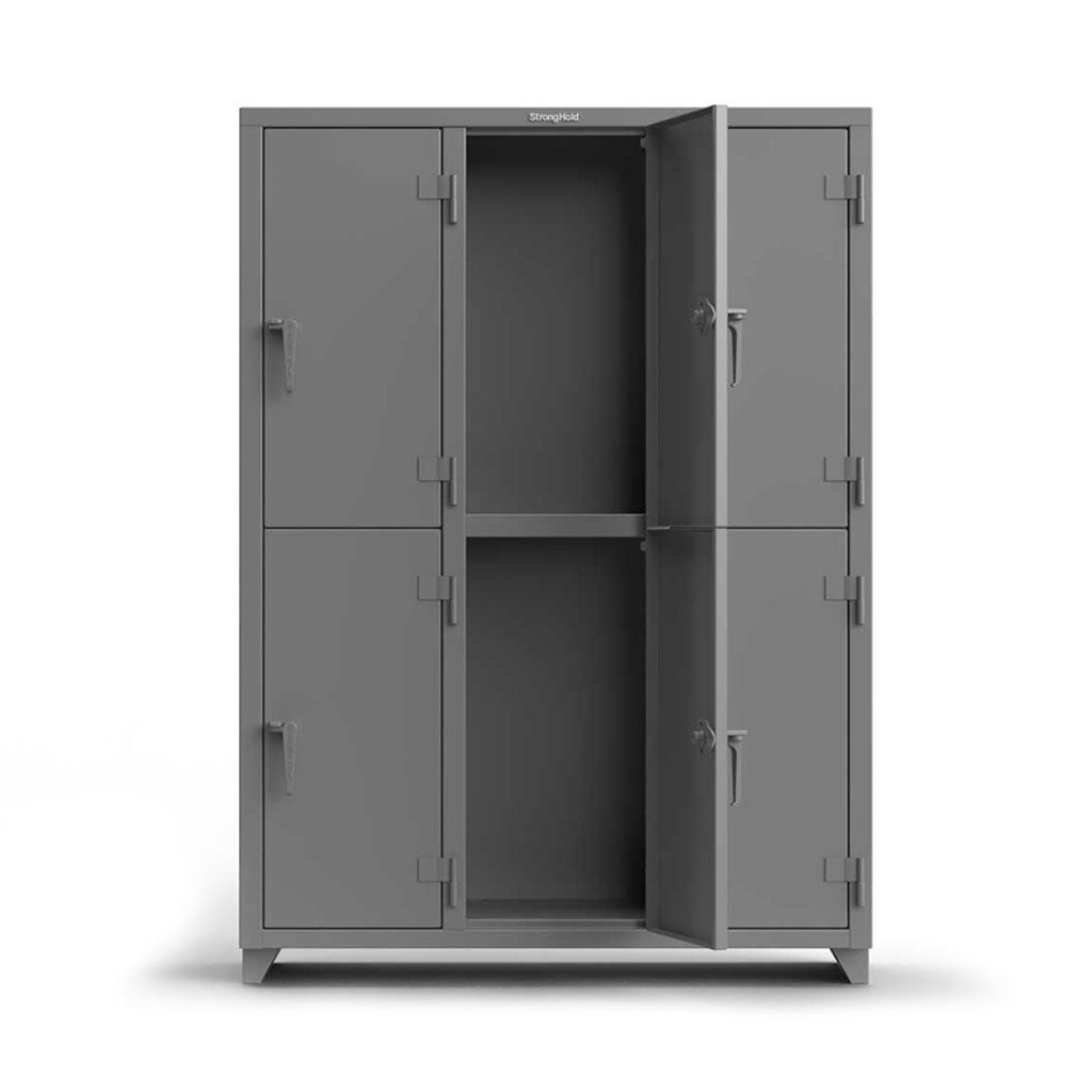 Buy teal 54 inch Double-Tier 6 Compartment Locker