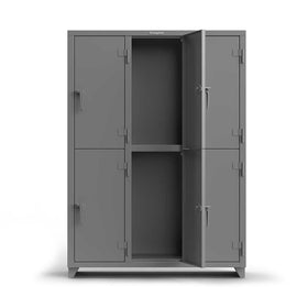 54 inch Double-Tier 6 Compartment Locker
