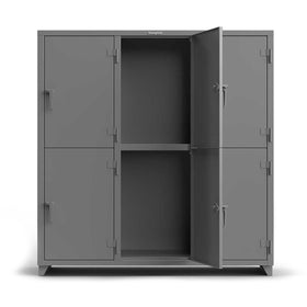 72 inch Double-Tier 6 Compartment Locker