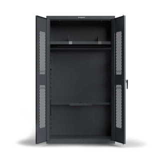 42 inch Tactical Locker with a Shelf and Hanger Rod - 18 GA