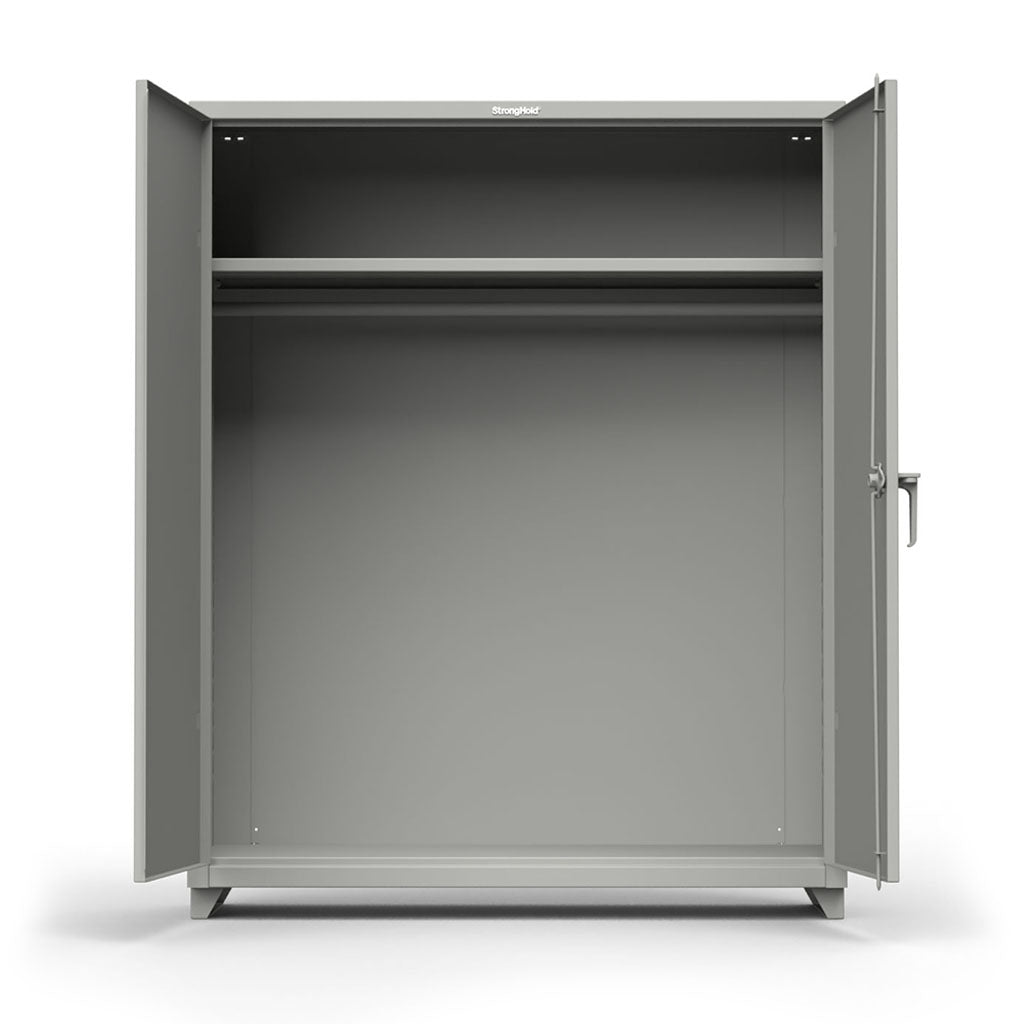 Buy dusty-gray 60 inch Industrial Uniform Cabinet with Hanger Rod