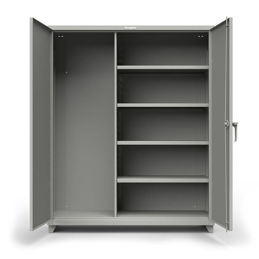 60 inch Extra Heavy Duty Janitorial Storage Cabinet with 4 Shelves
