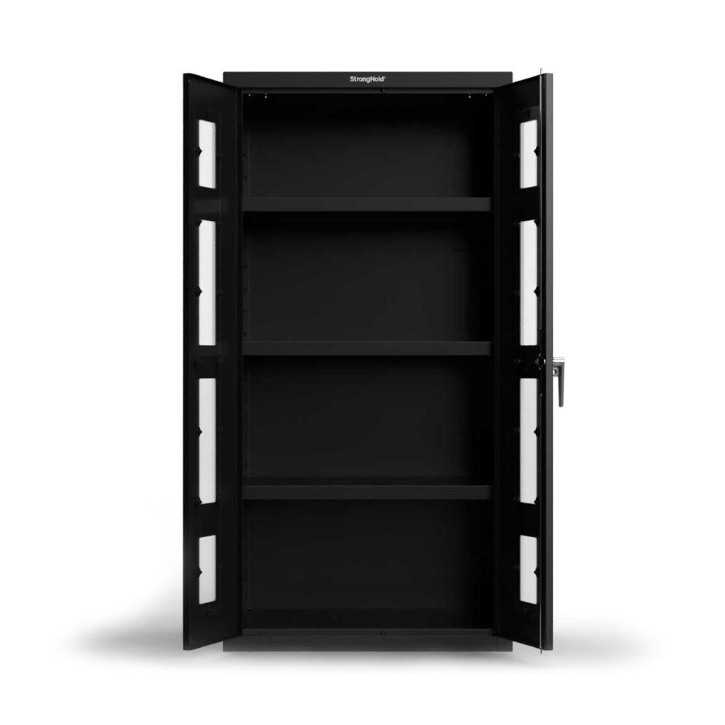 36 inch Clear-View 18 Gauge Cabinet with 3 Shelves