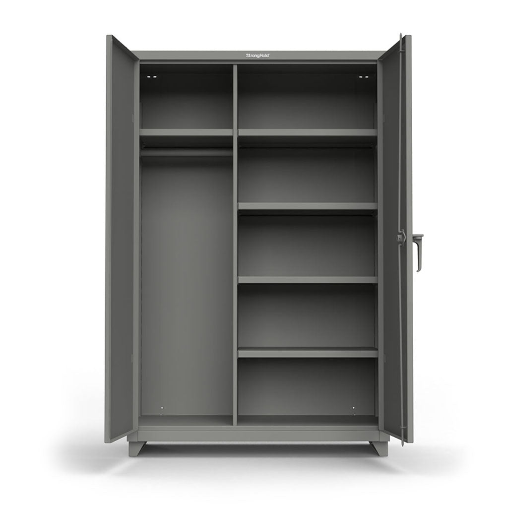 Buy brown 48 inch Extra Heavy Duty Uniform Cabinet with 5 Shelves