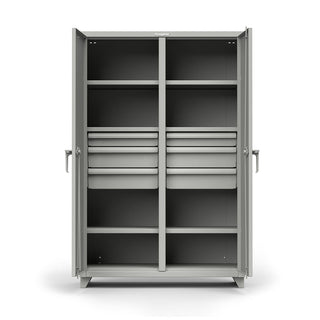 48 inch Industrial Double Shift Cabinet with 6 Shelves & Drawers