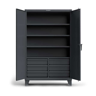 48 inch Extreme Duty Cabinet with 4 Shelves & 6 Half-Width Drawers