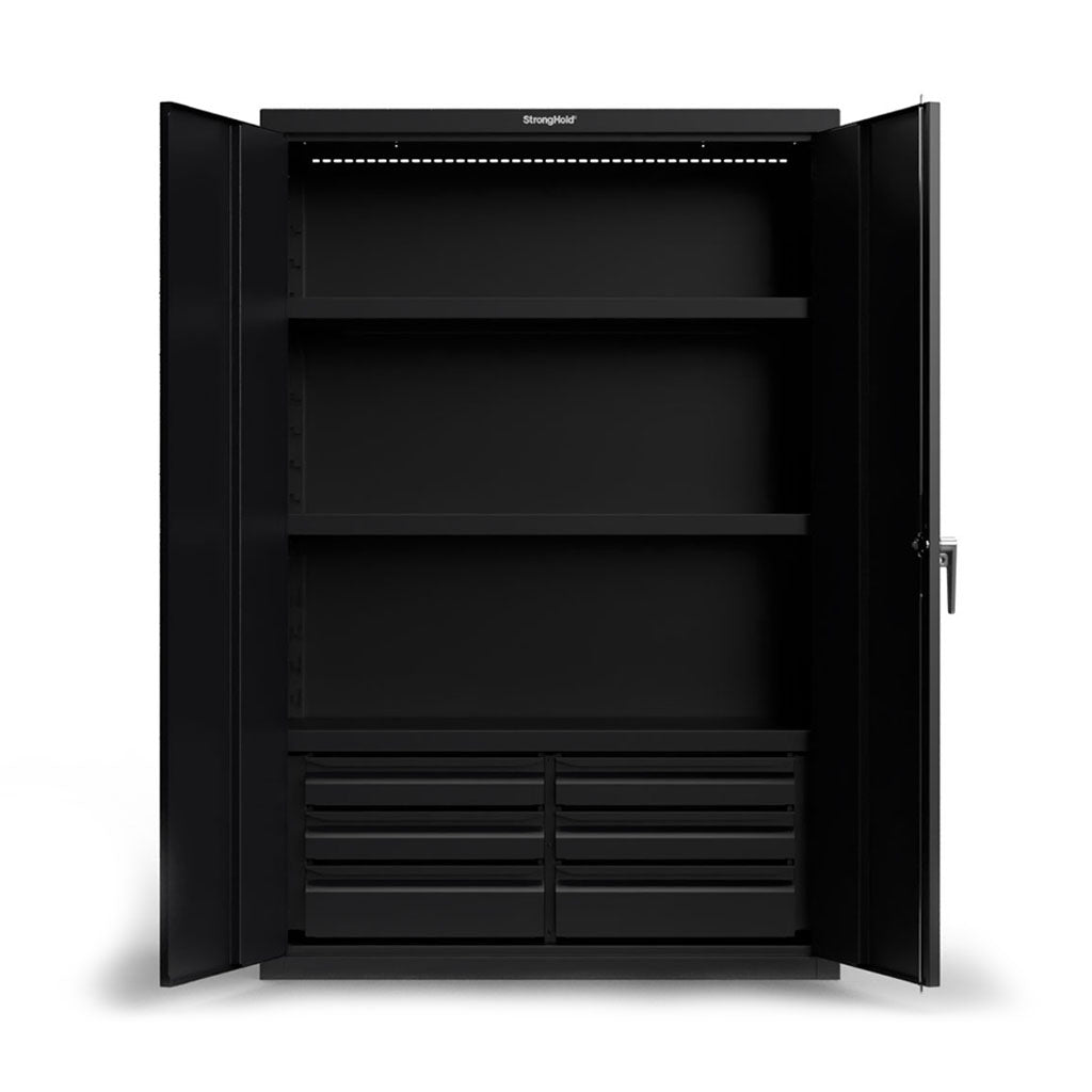 48 inch Industrial Cabinet with 3 Shelves and 6 Drawers