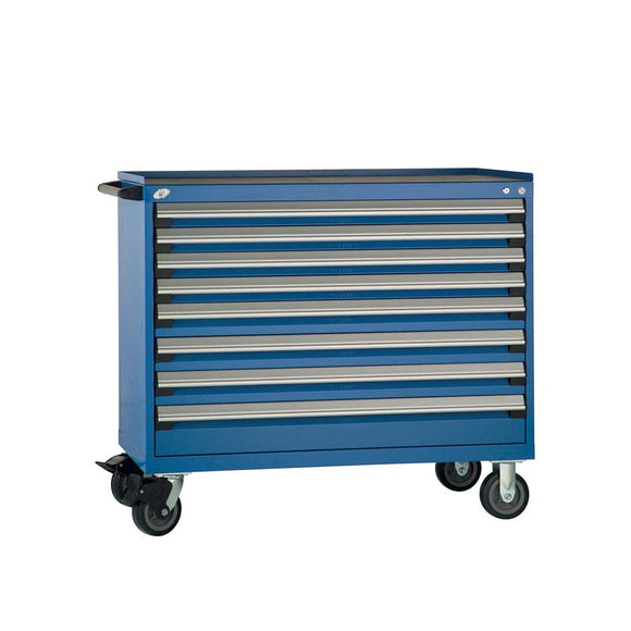 48" Mobile 8-Drawer HDR Steel Cabinet on 6" Casters HDC-R5BHG-3402