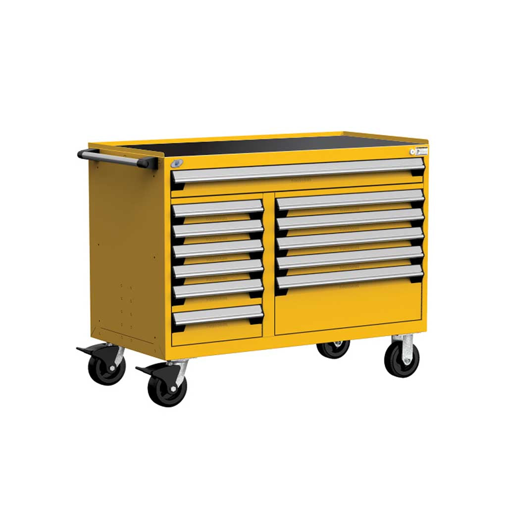 48" Mobile 12-Drawer HDR Steel Cabinet on 6" Casters HDC-R5GHE-3025