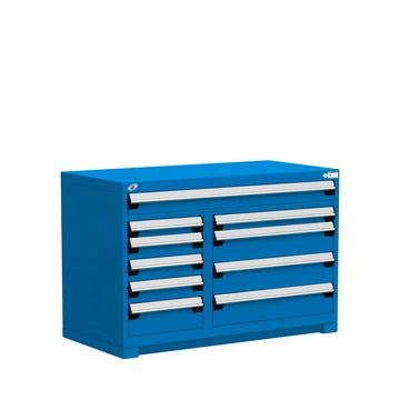 48" 10-Drawer HDR Cabinet with Compartments, Forklift Base HDC-R5KHG-3021