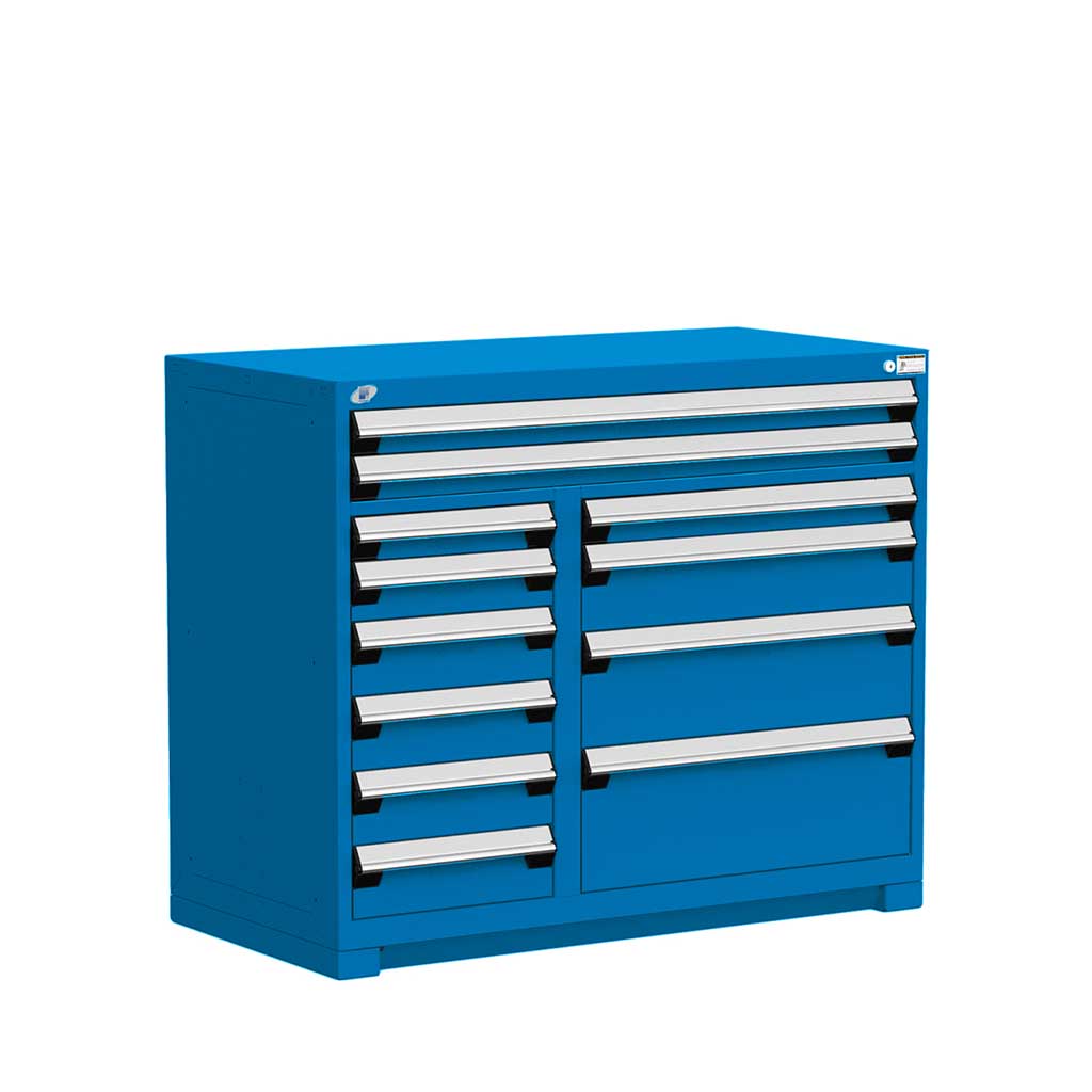 48" 12-Drawer HDR Cabinet with Compartments, Forklift Base HDC-R5KHE-3821