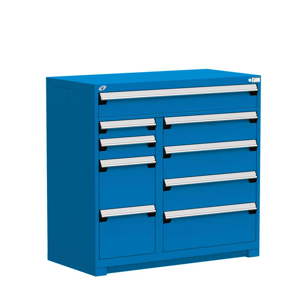 48" 9-Drawer HDR Cabinet with Compartments, Forklift Base HDC-R5KHE-4415