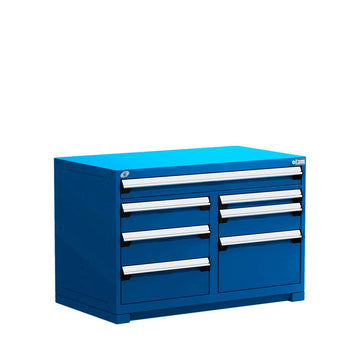 48" 7-Drawer HDR Cabinet with Compartments, Forklift Base HDC-R5KHG-3015