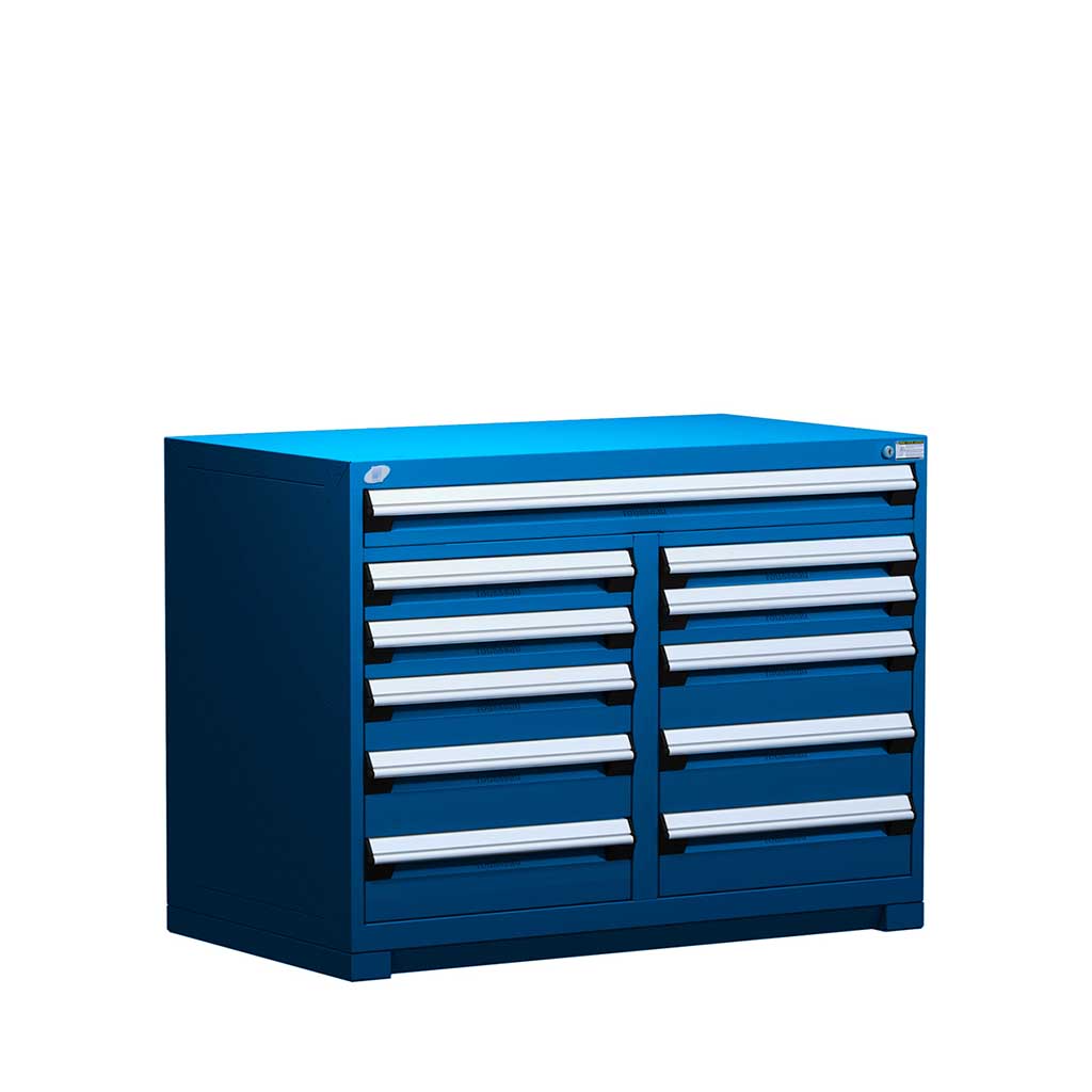 48" 11-Drawer HDR Cabinet with Compartments, Forklift Base HDC-R5KHE-3405