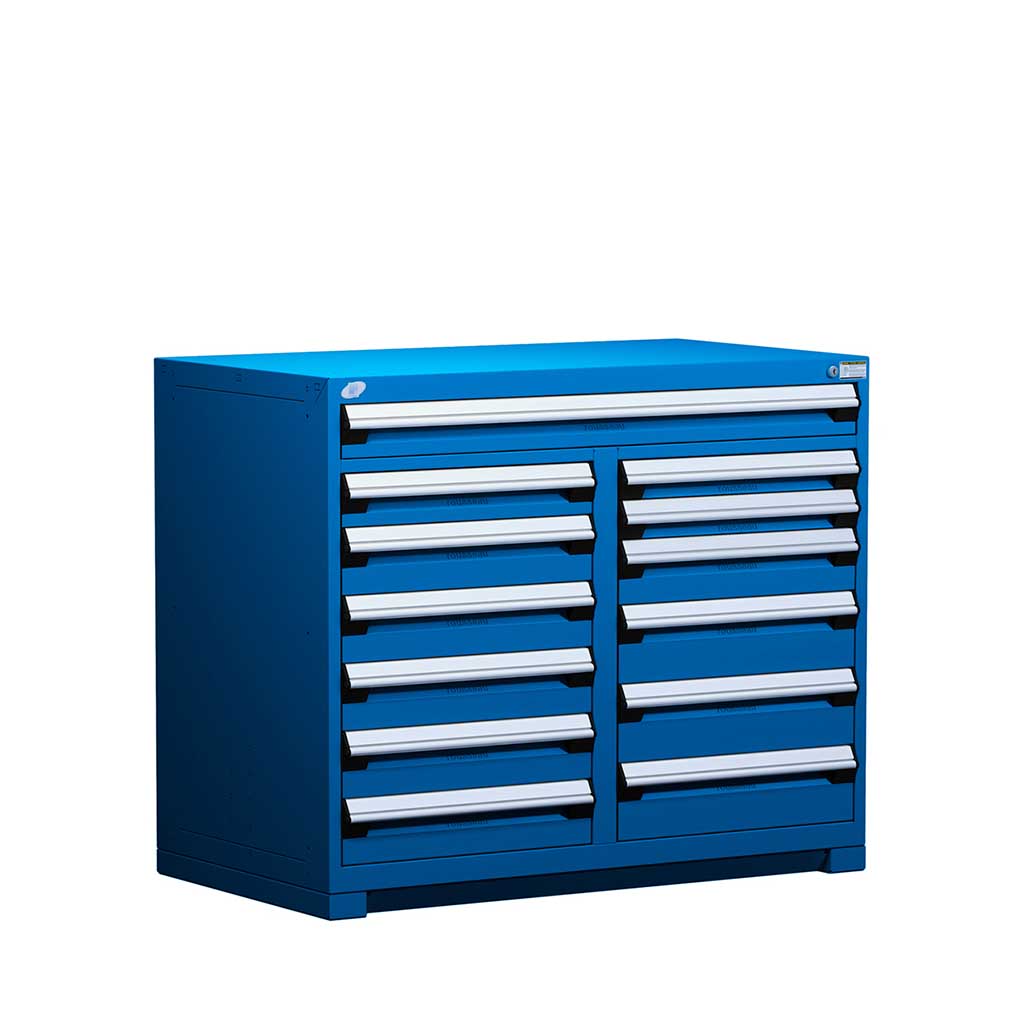 48" 13-Drawer HDR Cabinet with Compartments, Forklift Base HDC-R5KHE-3811