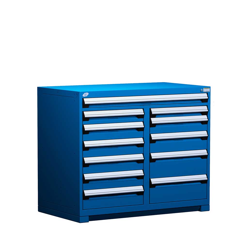 48" 12-Drawer HDR Cabinet with Compartments, Forklift Base HDC-R5KHE-3817