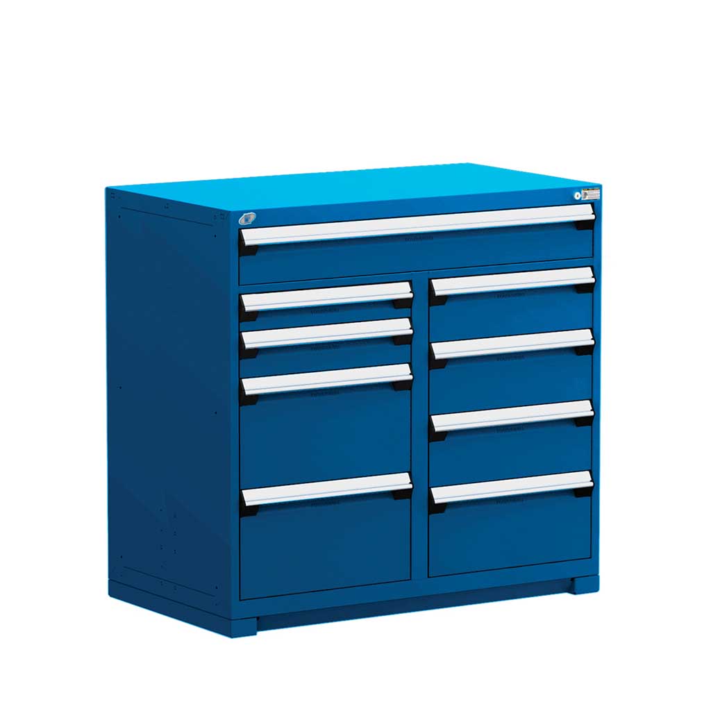 48" 9-Drawer HDR Cabinet with Compartments, Forklift Base HDC-R5KHE-4411