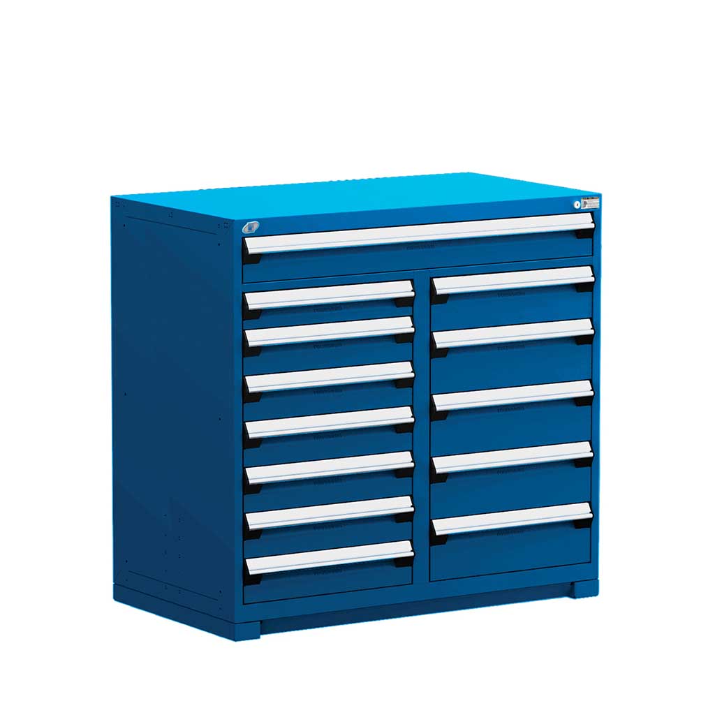 48" 13-Drawer HDR Cabinet with Compartments, Forklift Base HDC-R5KHE-4413
