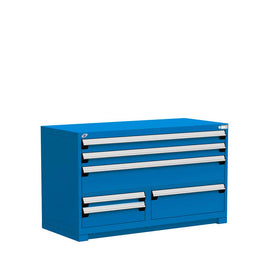 54" 6-Drawer HDR Cabinet with Compartments, Forklift Base HDC-R5KJE-3003