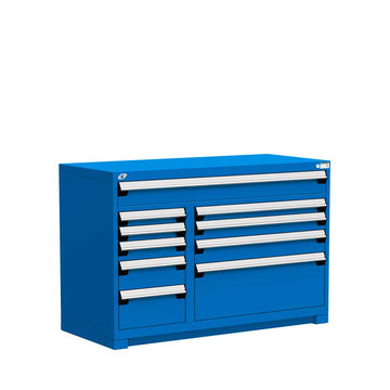 54" 10-Drawer HDR Cabinet with Compartments, Forklift Base HDC-R5KJE-3401